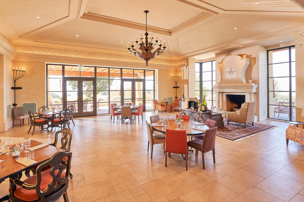 Interior of the Domaine Serene private clubhouse, exclusive for members