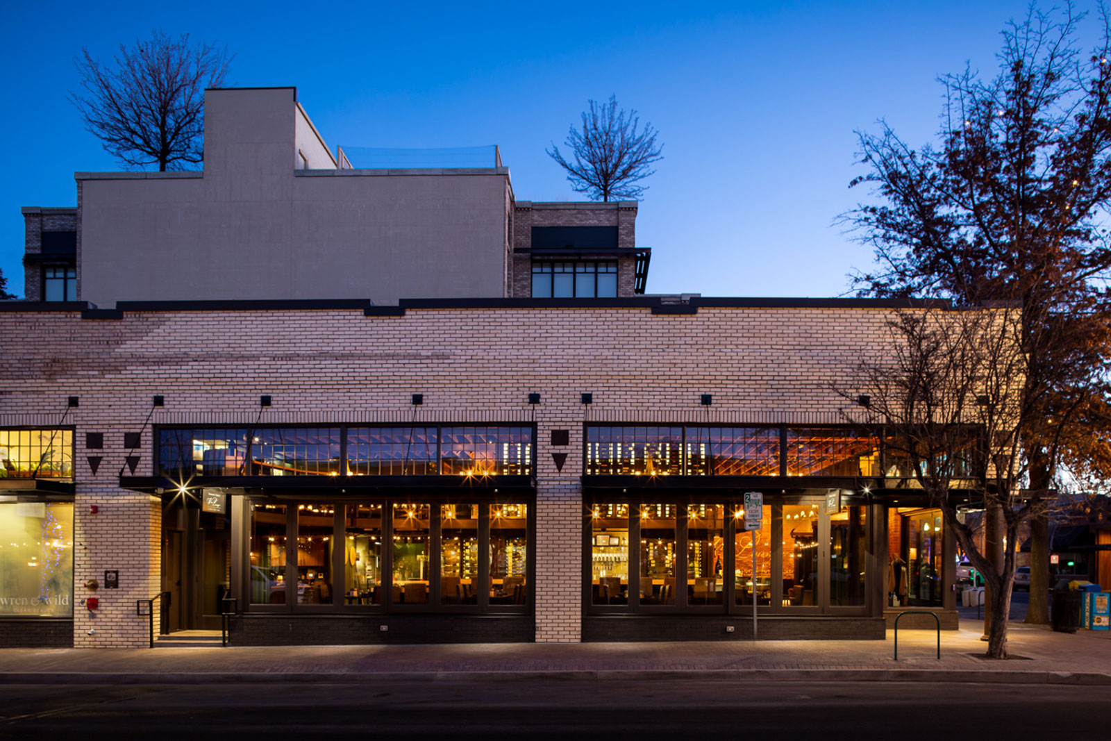 Exterior of the Domaine Serene Wine Lounge in Bend, Oregon