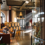 The beautiful upscale interior of Domaine Serene Wine Lounge Lake Oswego