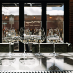 Domaine Serene wine glass line up