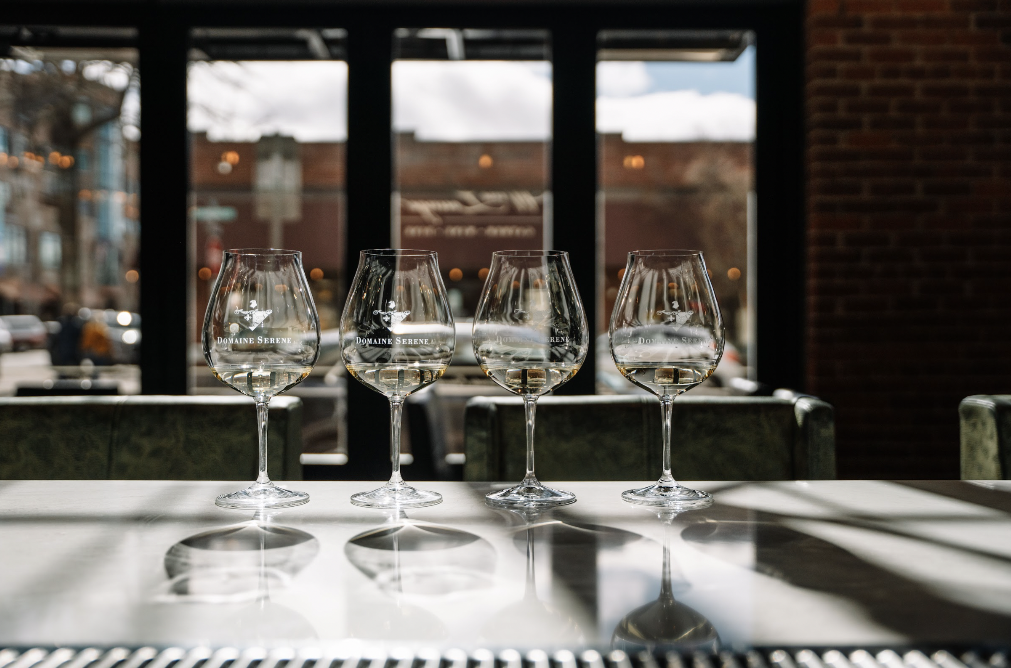 Domaine Serene wine glass line up